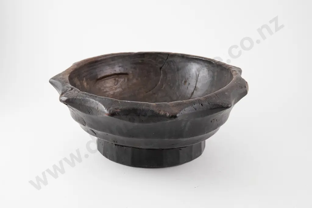 Early 19th century Melanesian Wooden Feast Bowl Image 1++