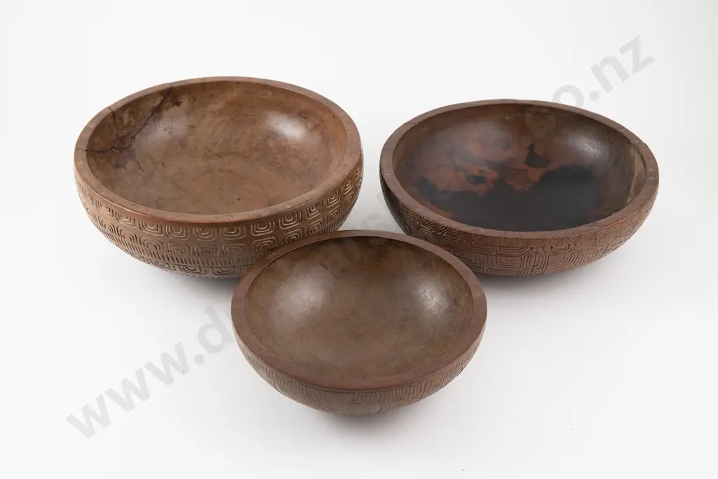 Three Marquesan Bowls Image 1++