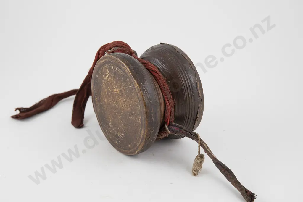 19th Century Tibetan Damaru ( Ritual Drum) Image 1++