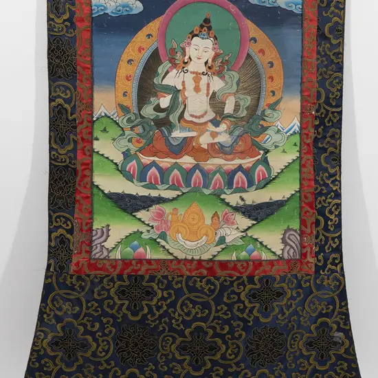 Tibetan Thangka depicting Vajrasattva