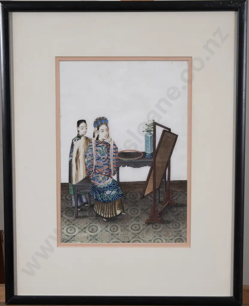 Three Chinese Rice paper paintings Image 1++