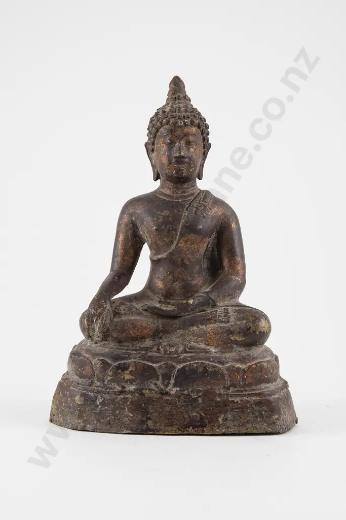 Thai  Bronze Ayutthaya  Period Buddha Figure ( 1350-1767) Image 1++