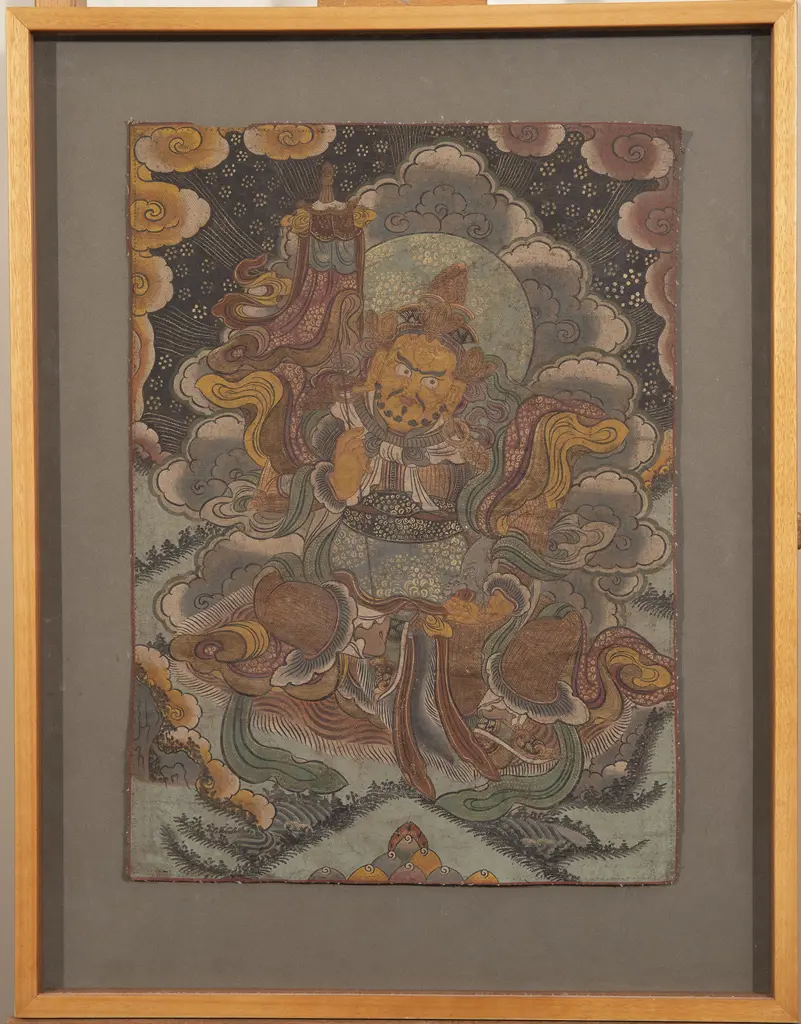 Tibetan Thangka depicting Virudhaka. Image 1++