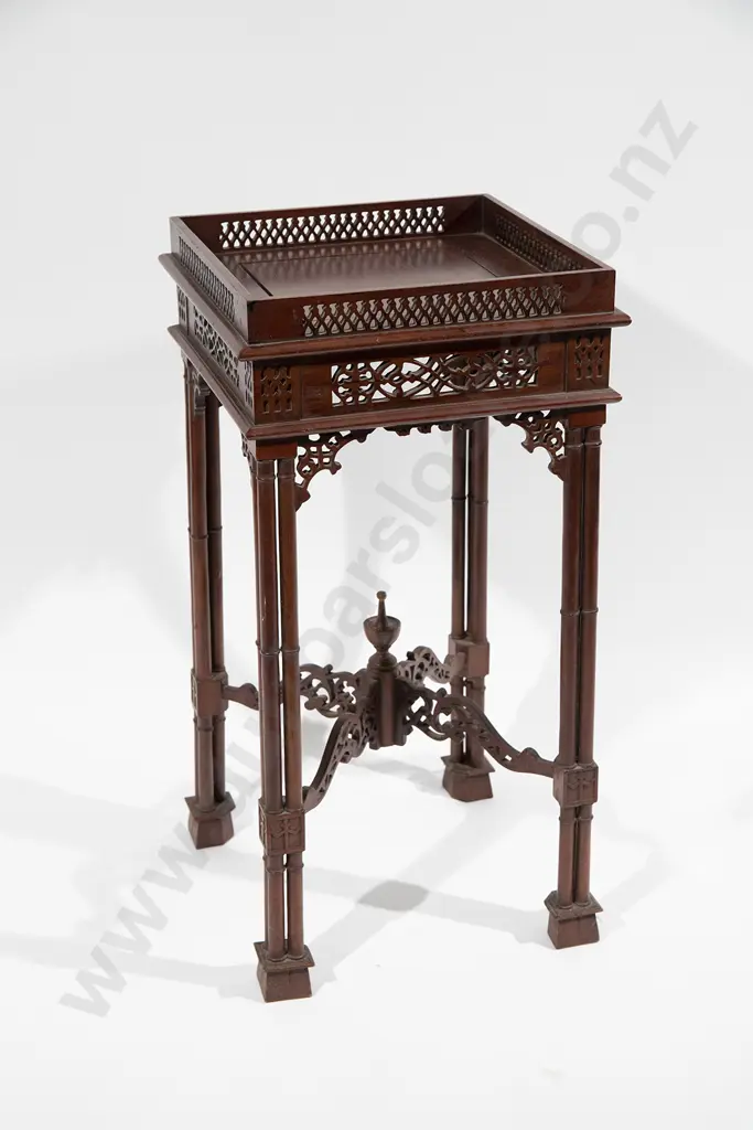 Edwardian Chinese Chippendale Style Tea table Image 1++