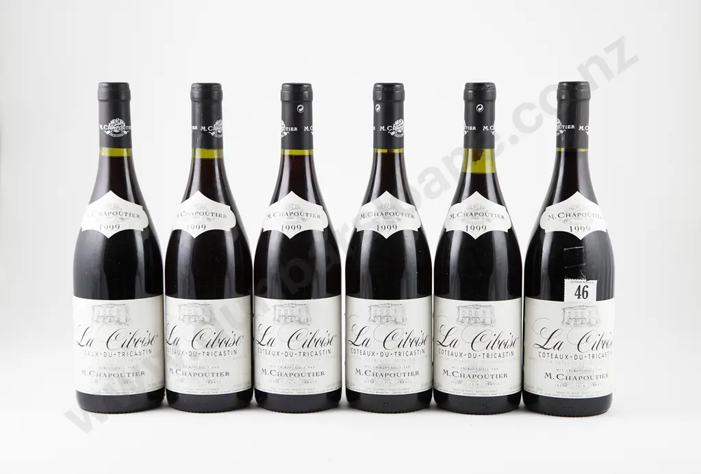 6 bottles 1999 M Chapoutier Coteaux Du Tricastin La Ciboise Image 1++