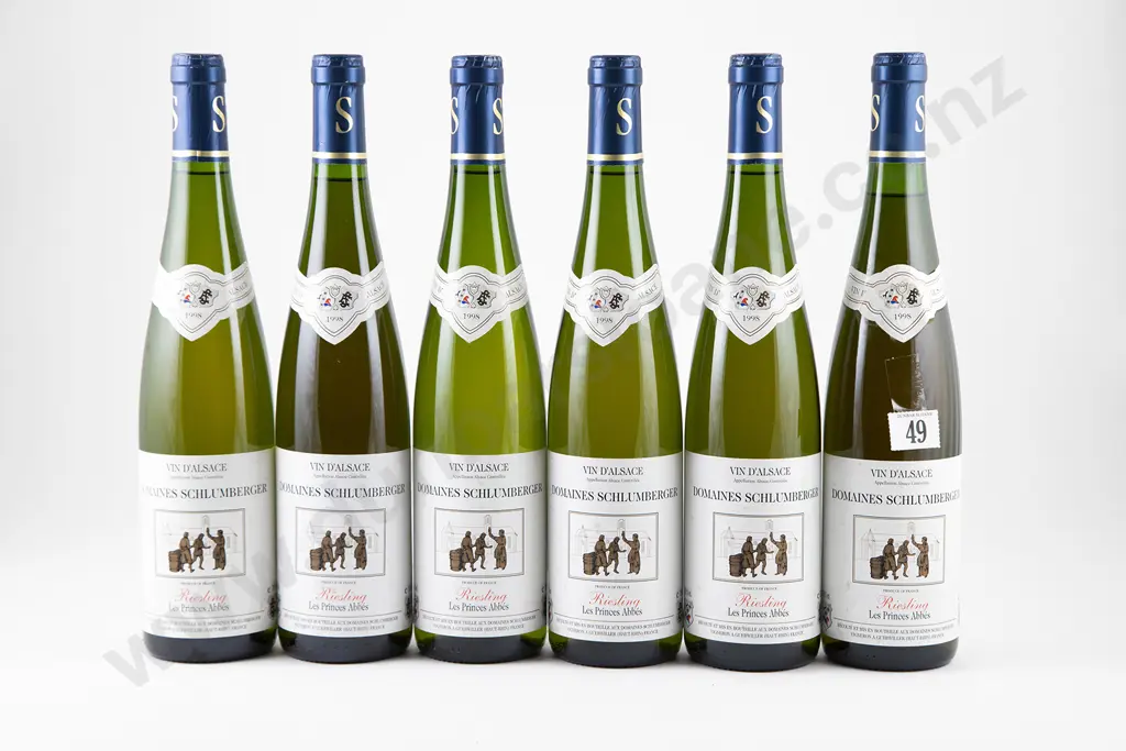6 bottles Domaines Schlumberger Riesling Les Princes Abbes Image 1++
