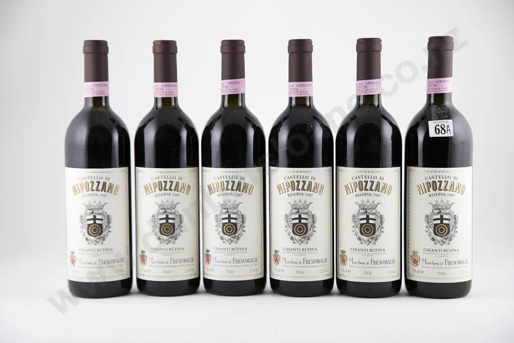 6 bottles 1987 Marchesi Frescobaldi Castello di Nipozzano Chianti Rufina Riserva Image 1++