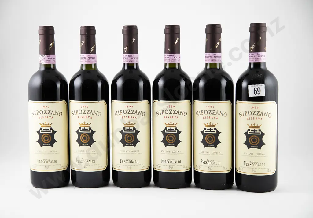 6 bottles 1999 Marchesi Frescobaldi Nipozzano Chianti Rufina Riserva Image 1++