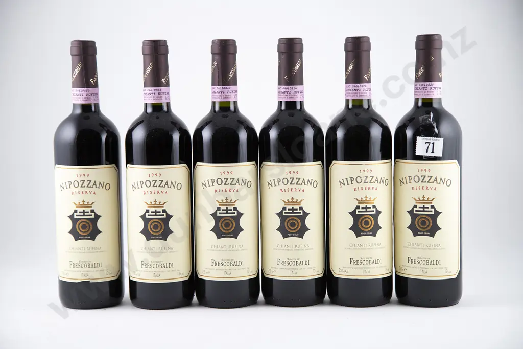 6 bottles 1999 Marchesi Frescobaldi Nipozzano Chianti Rufina Riserva Image 1++