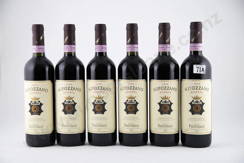 6 bottles 1999 Marchesi Frescobaldi Nipozzano Chianti Rufina Riserva Image 1++