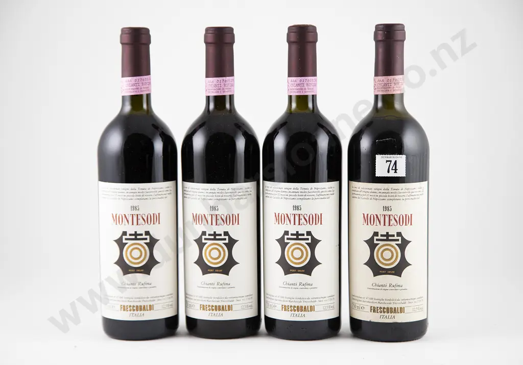 4 bottles 1985 Marchesi Frescobaldi Montesodi Chianti Rufina Image 1++