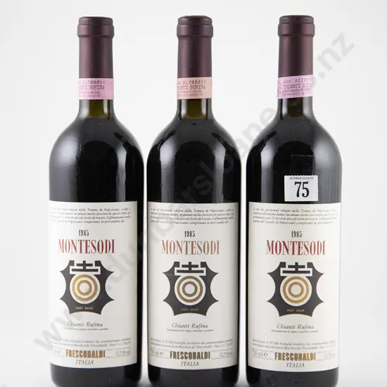 3 bottles 1985 Marchesi Frescobaldi Montesodi Chianti Rufina