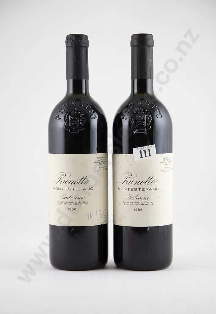 2 bottles 1986 Prunotto Montestefano Barbaresco Image 1++