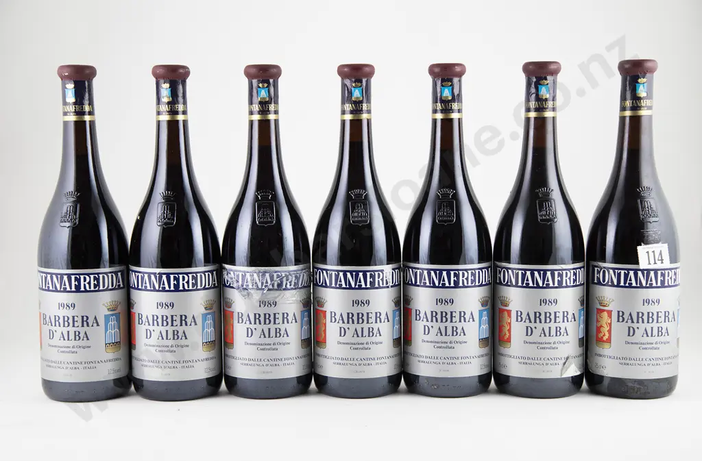 7 bottles 1989 Fontanafredda Barbera D'Alba Image 1++