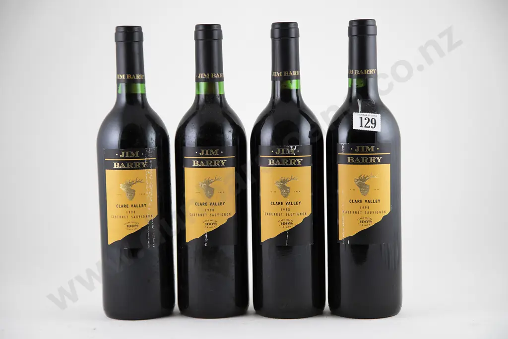 4 bottles 1998 Jim Barry Clare Valley Cabernet Sauvignon Image 1++