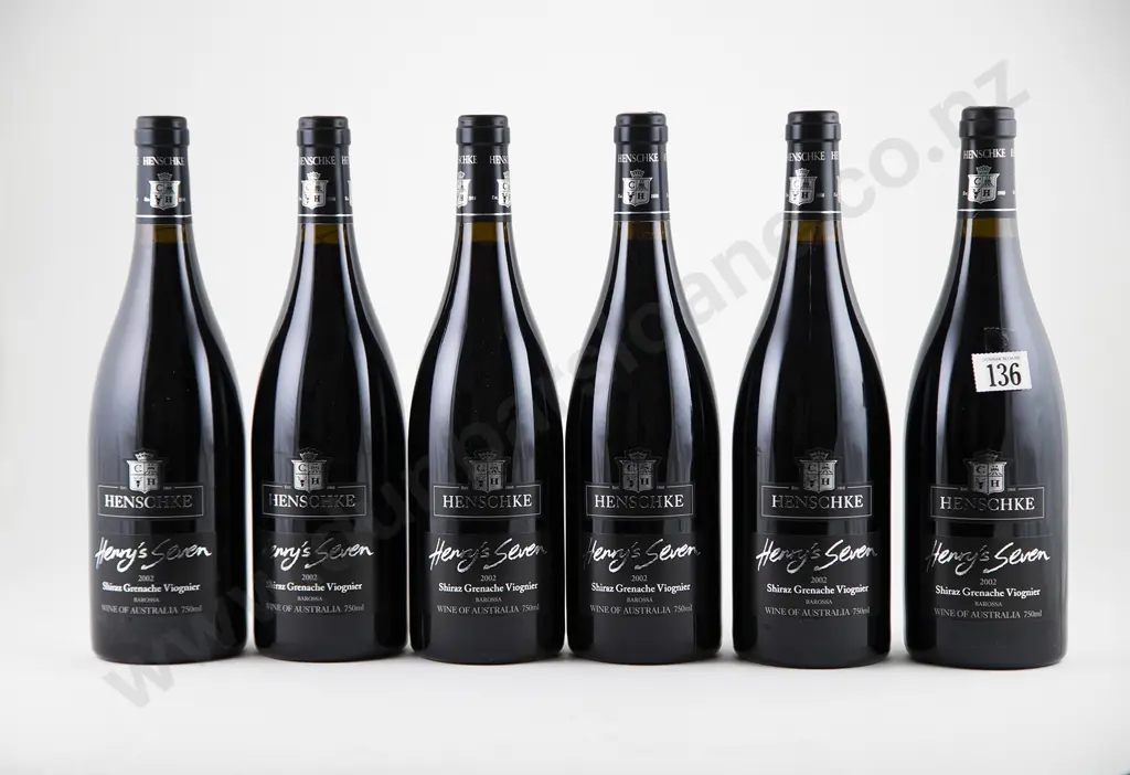 7 bottles 2002 Henschke Henry's Seven Shiraz Grenache Viognier Image 1++