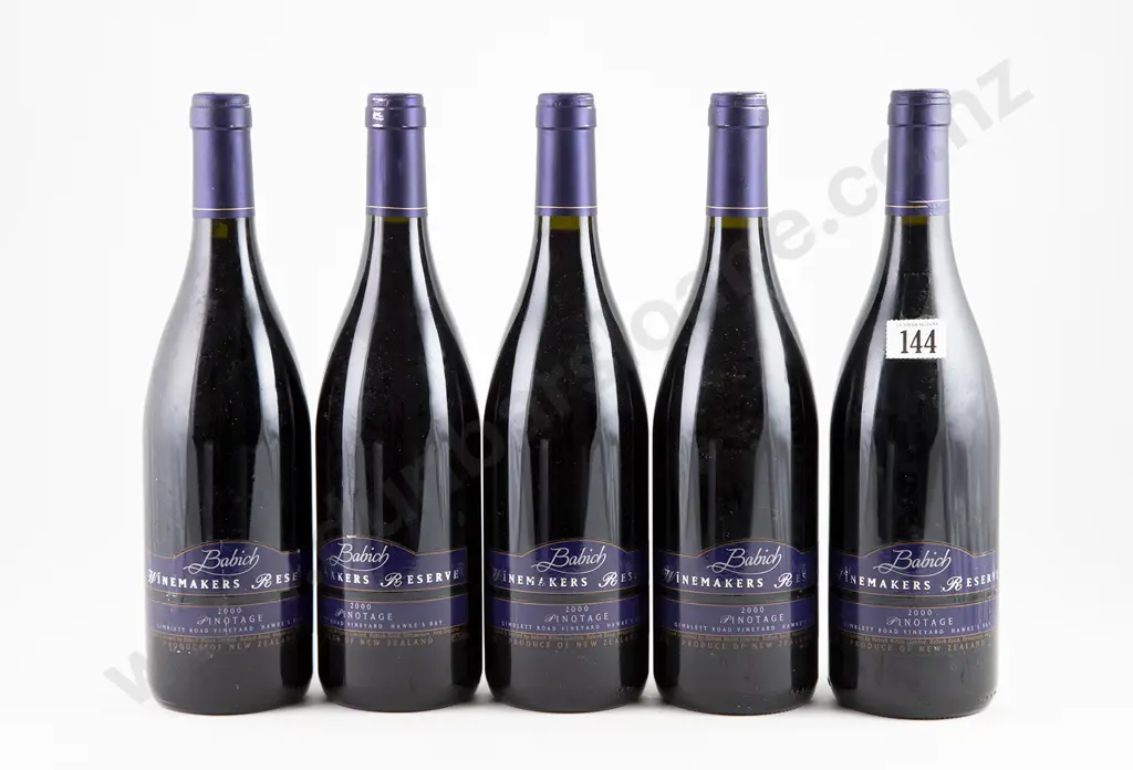 5 bottles 2000 Babich Wines Winemakers' Reserve Pinotage Image 1++