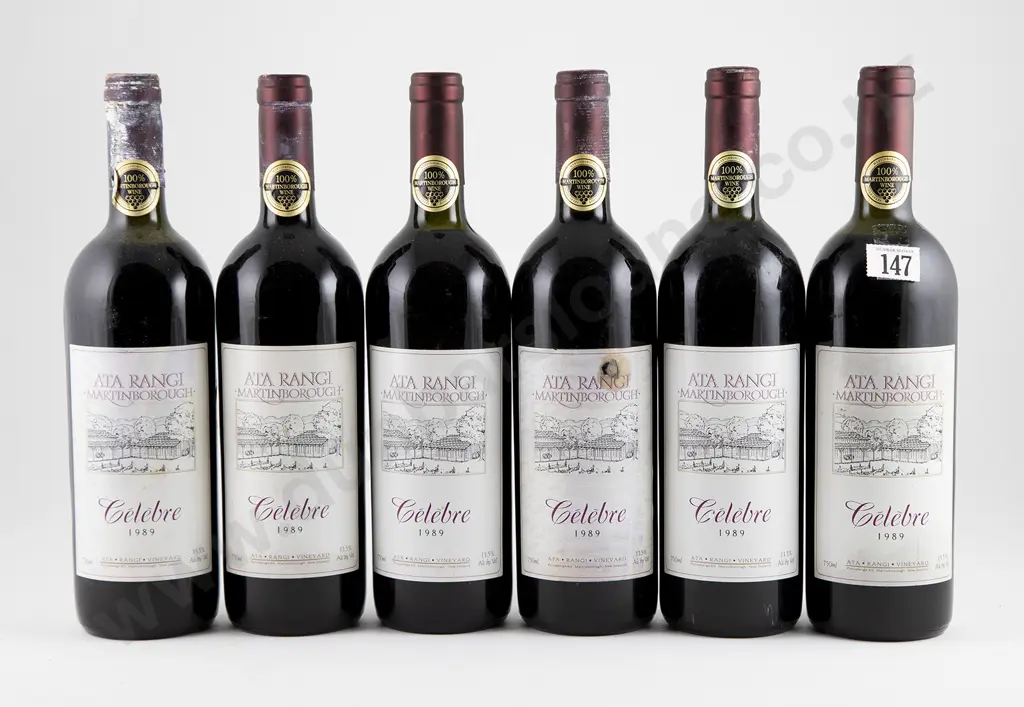 6 bottles 1989 Ata Rangi Celebre Image 1++