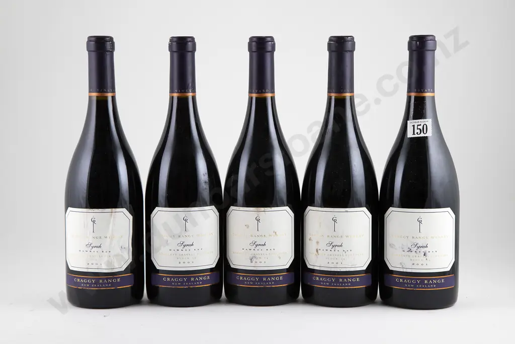 5 bottles 2001 Craggy Range Syrah Gimblett Gravels Image 1++