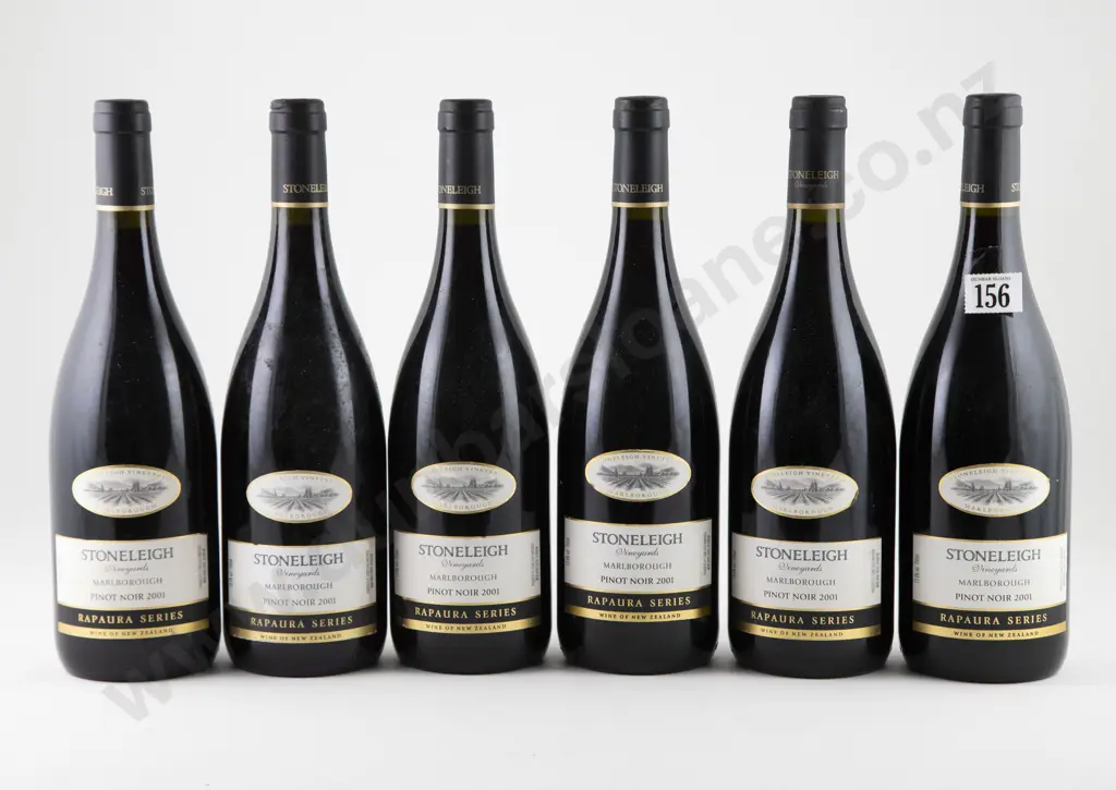 6 bottles 2001 Stoneleigh Pinot Noir Rapaura Series Image 1++