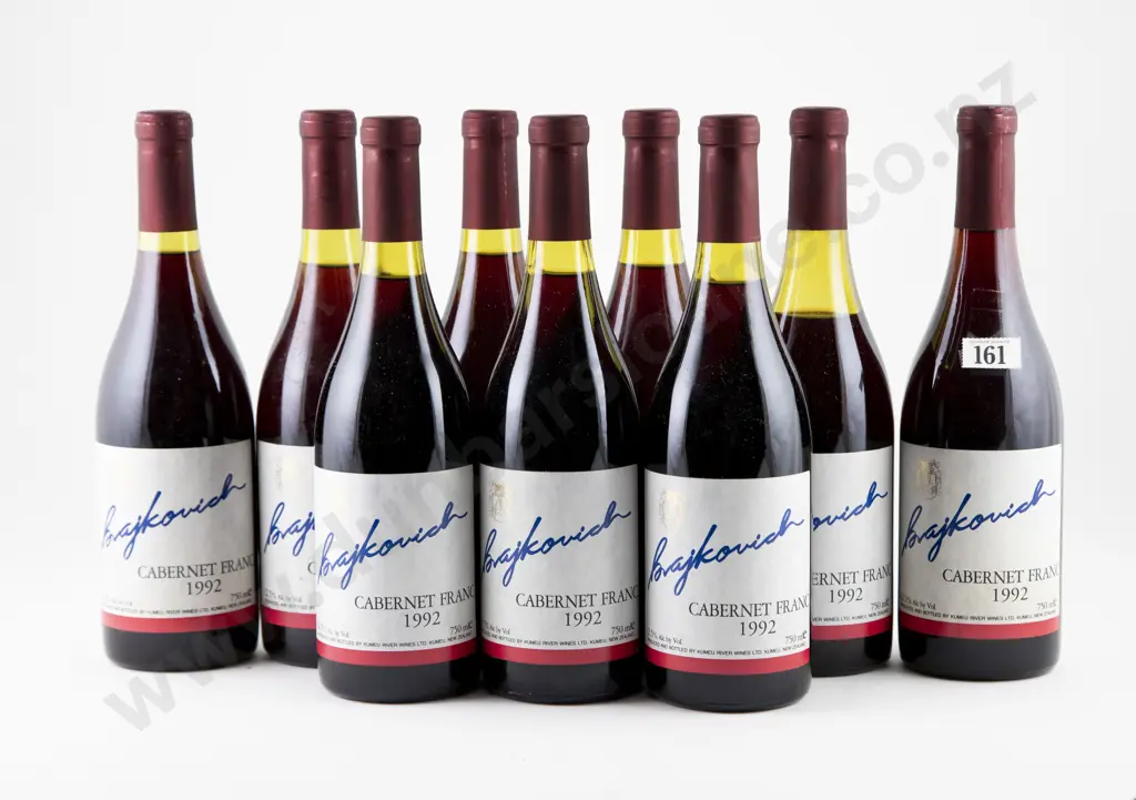 9 bottles 1992 Kumeu River Wines Brajkovich Cabernet Franc Image 1++