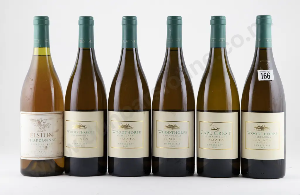 6 bottles 2002 Woodthorpe Te Mata Estate Chardonnay Image 1++