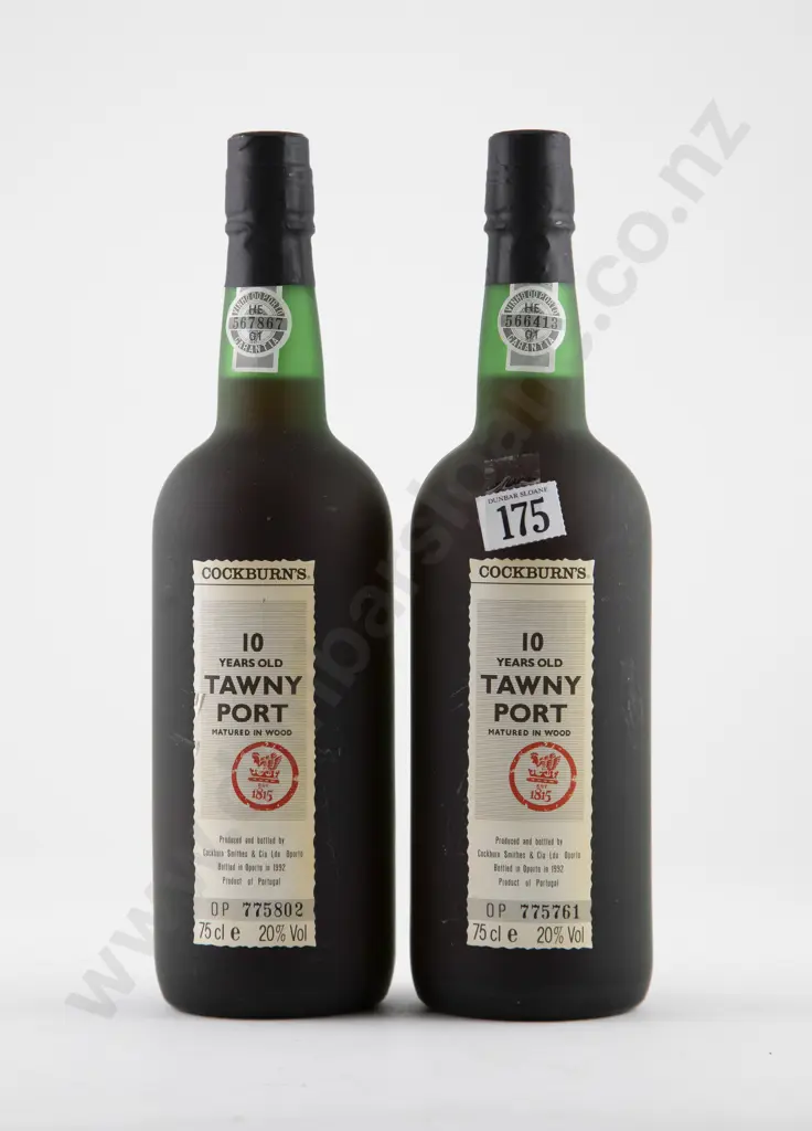 2 bottles Cockburns 10 Years Old Tawny Port Image 1++