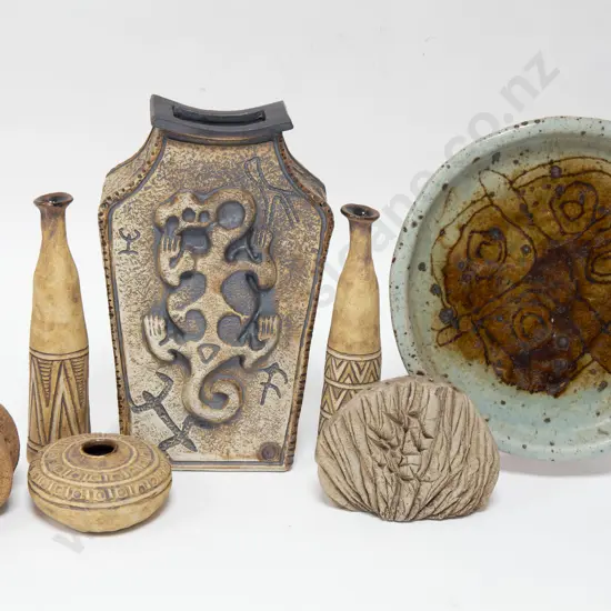 Seven Various Pieces of NZ Pottery