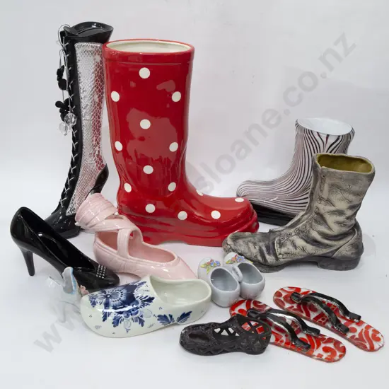 Two Boxes of Assorted Shoe Ornaments