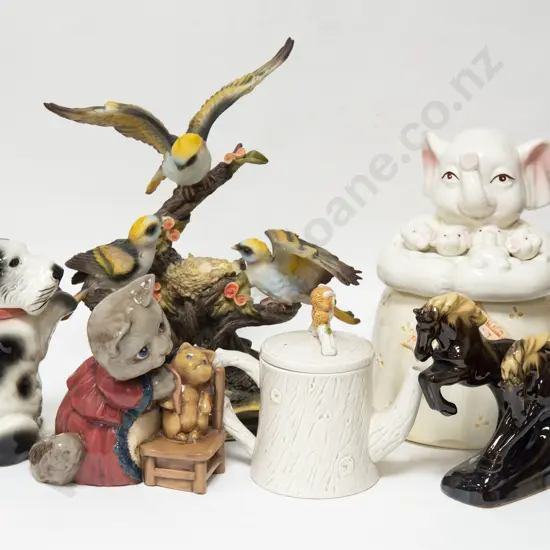 Box of Assorted Animal Ornaments