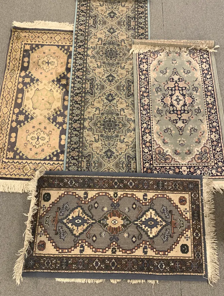 Four Machine Made Persian Style Floor Mats Image 1++