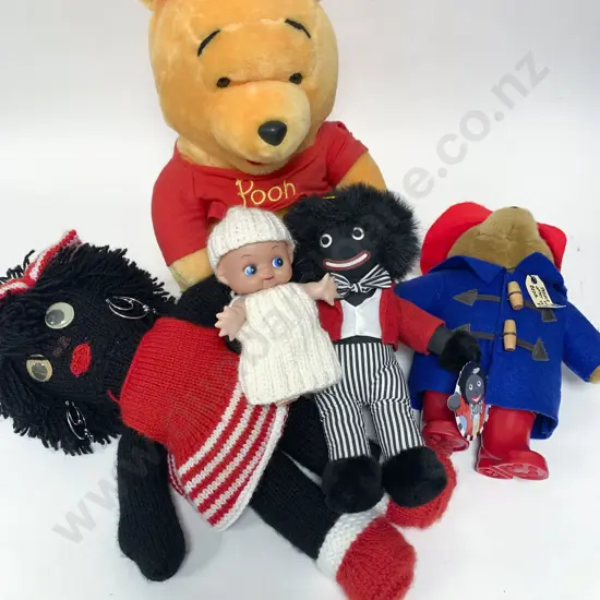Box of Assorted Soft Toys and Viewmasters