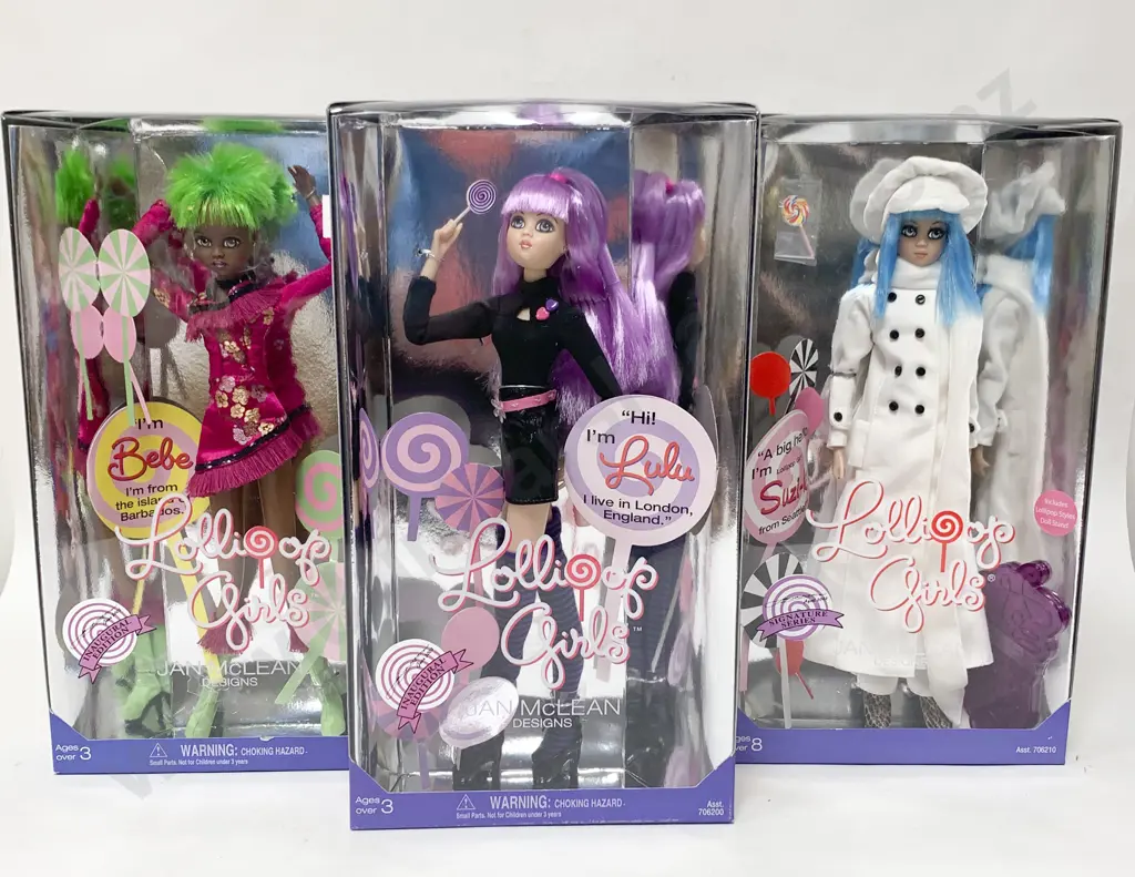 Twelve Boxed As New Lollipop Girls Dolls Image 1++