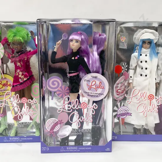 Twelve Boxed As New Lollipop Girls Dolls
