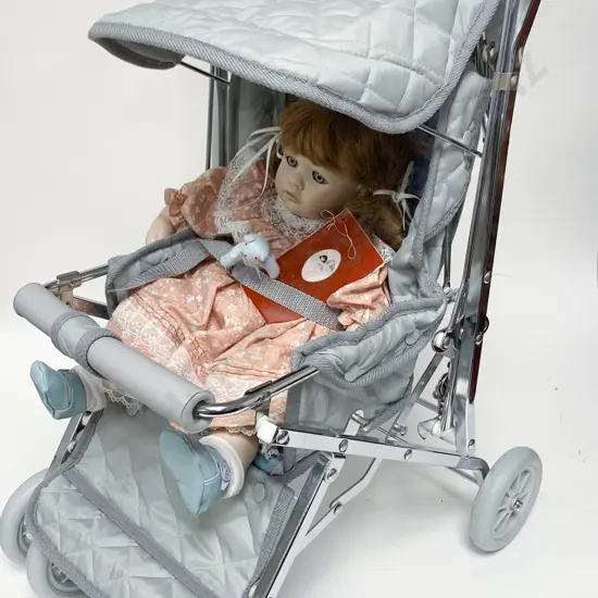 Dolls By Pauline "Amanda" Together With Doll's Pram