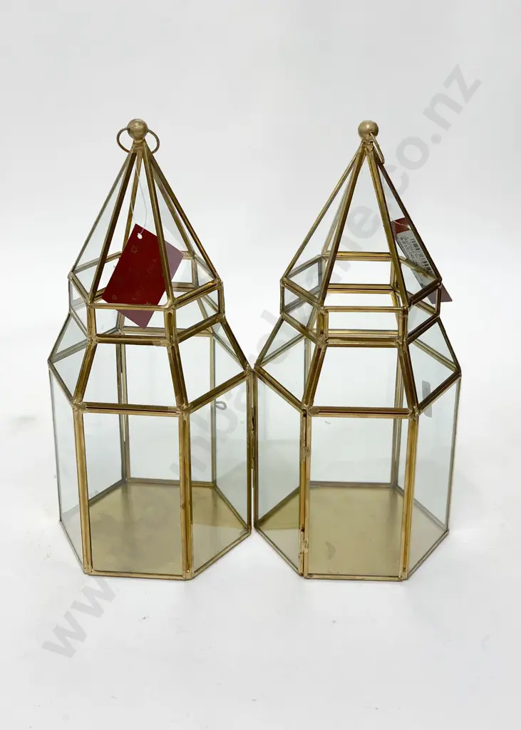 Pair of Modern Candle Lanterns Image 1++
