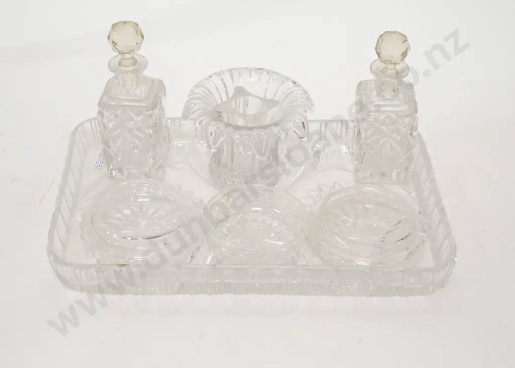 Small Quantity of Crystal and Glass Dressing Table Items etc. Image 1++