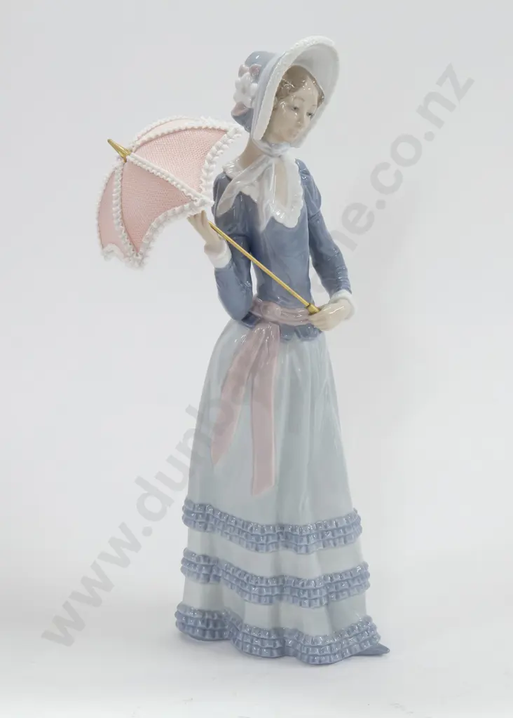 Lladro Figure of Lady With Parasol Image 1++