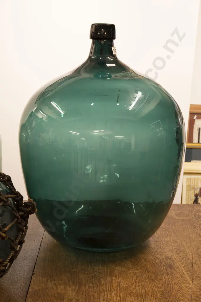 Large Green Glass Carboy Image 1++