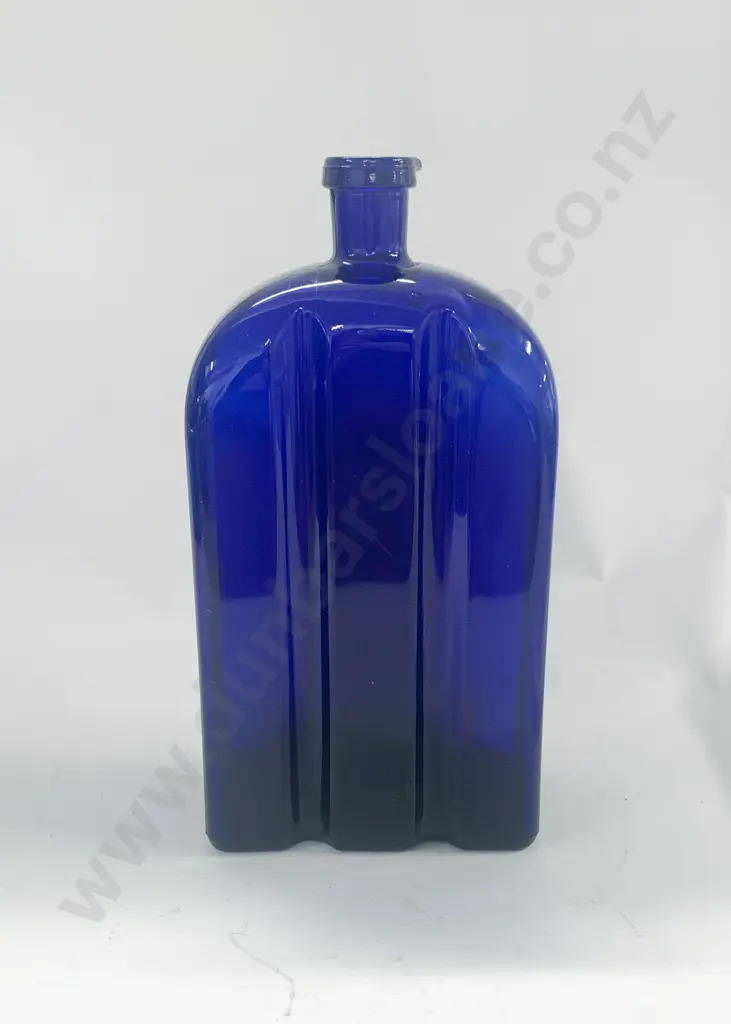 Blue Glass Bottle Image 1++