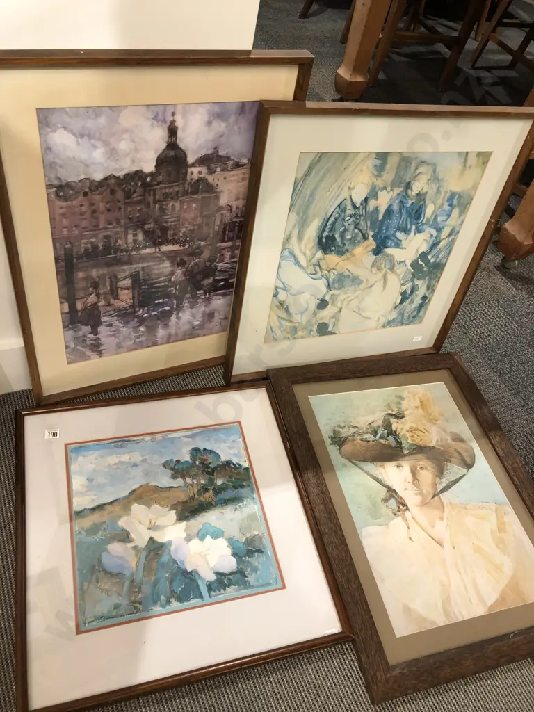 Four Framed Prints incl. Hodgkins Image 1++