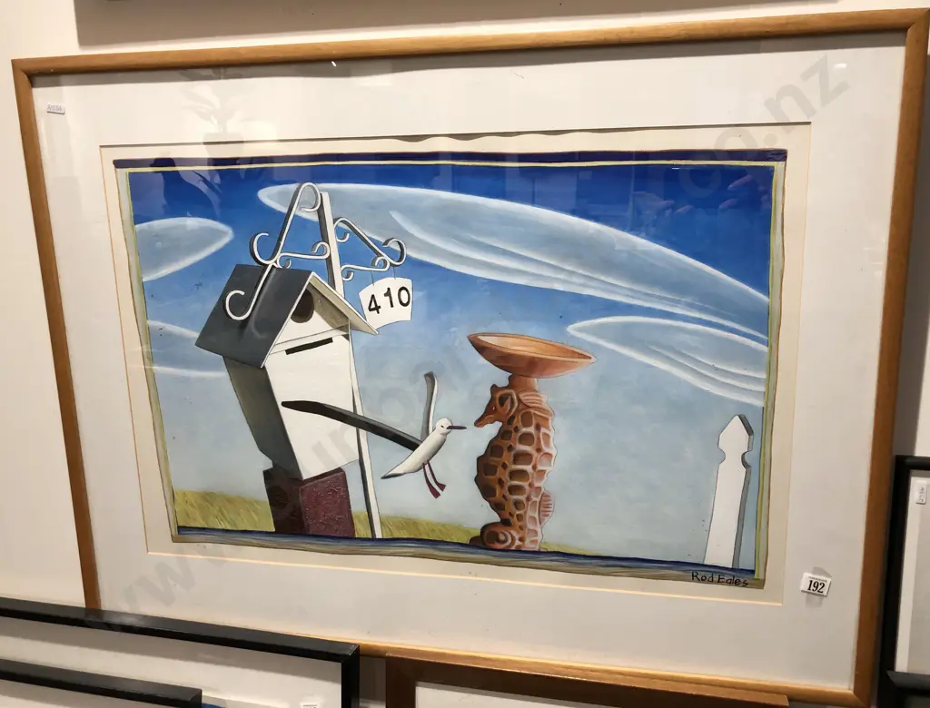 Rod Eales "Sea Horse From Aramodna" Acrylic on Paper Image 1++