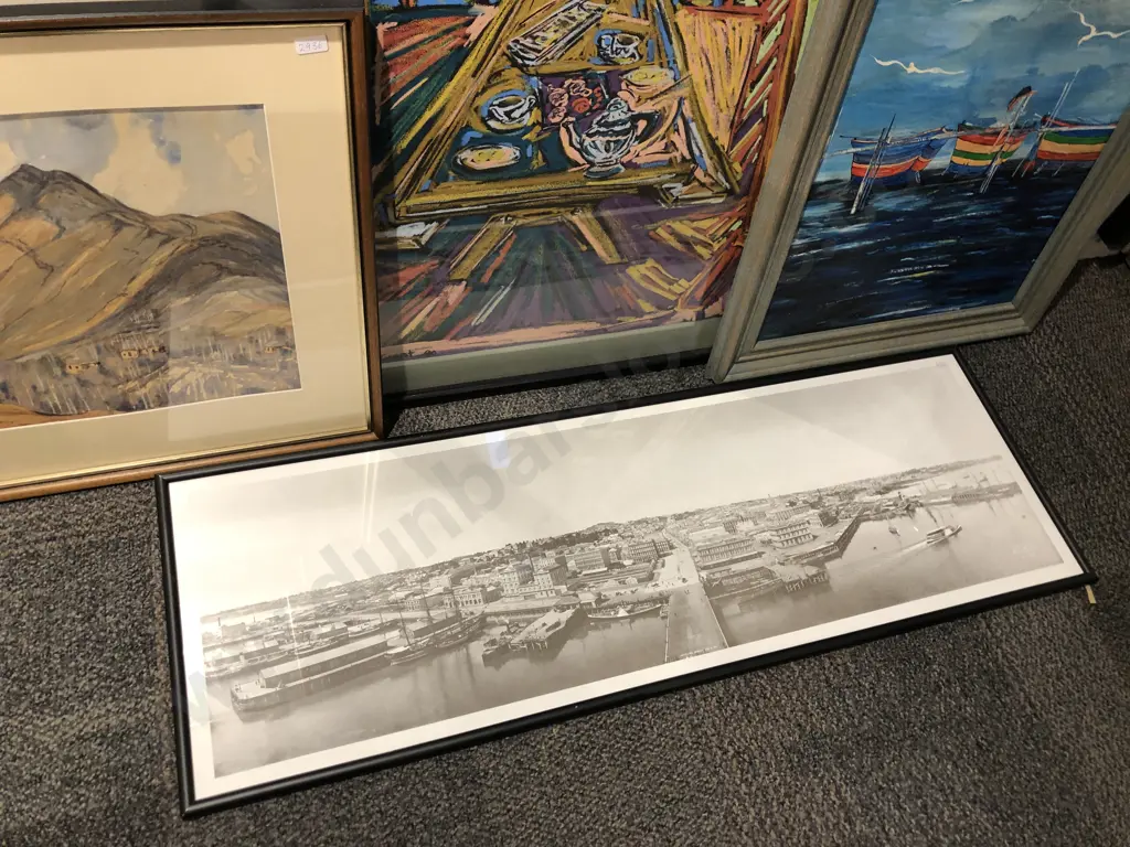 Four Framed Prints and Originals incl. Watercolor by H. C. Gurney Image 1++