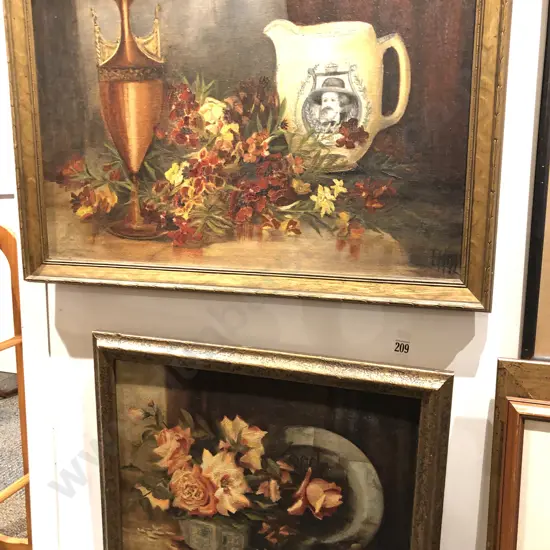 Two Oil Still Lifes