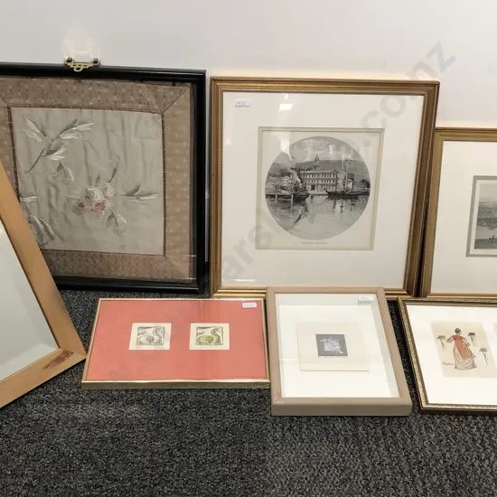 Box of Assorted Framed Works