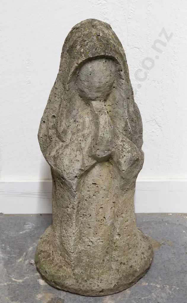 Hec Arona Garden Statue of Nun Praying Image 1++