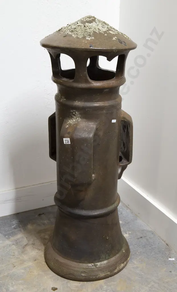 Tall Cylindrical Chimney Pot With Four Outset Lugs Image 1++