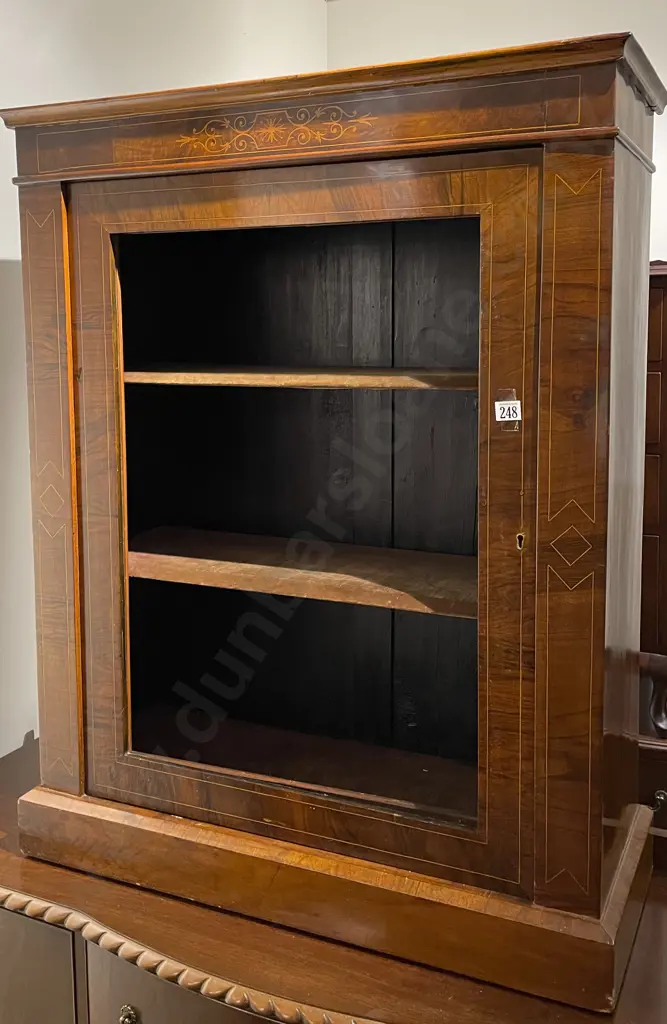 Victorian Walnut and Inlaid Pier Cabinet Image 1++
