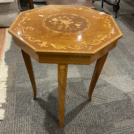 Italian Marquetry Musical Table