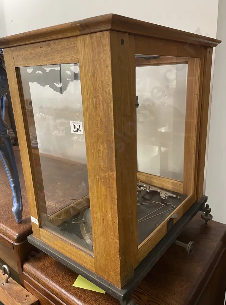 Set of Bean Scales in Glazed Case Image 1++